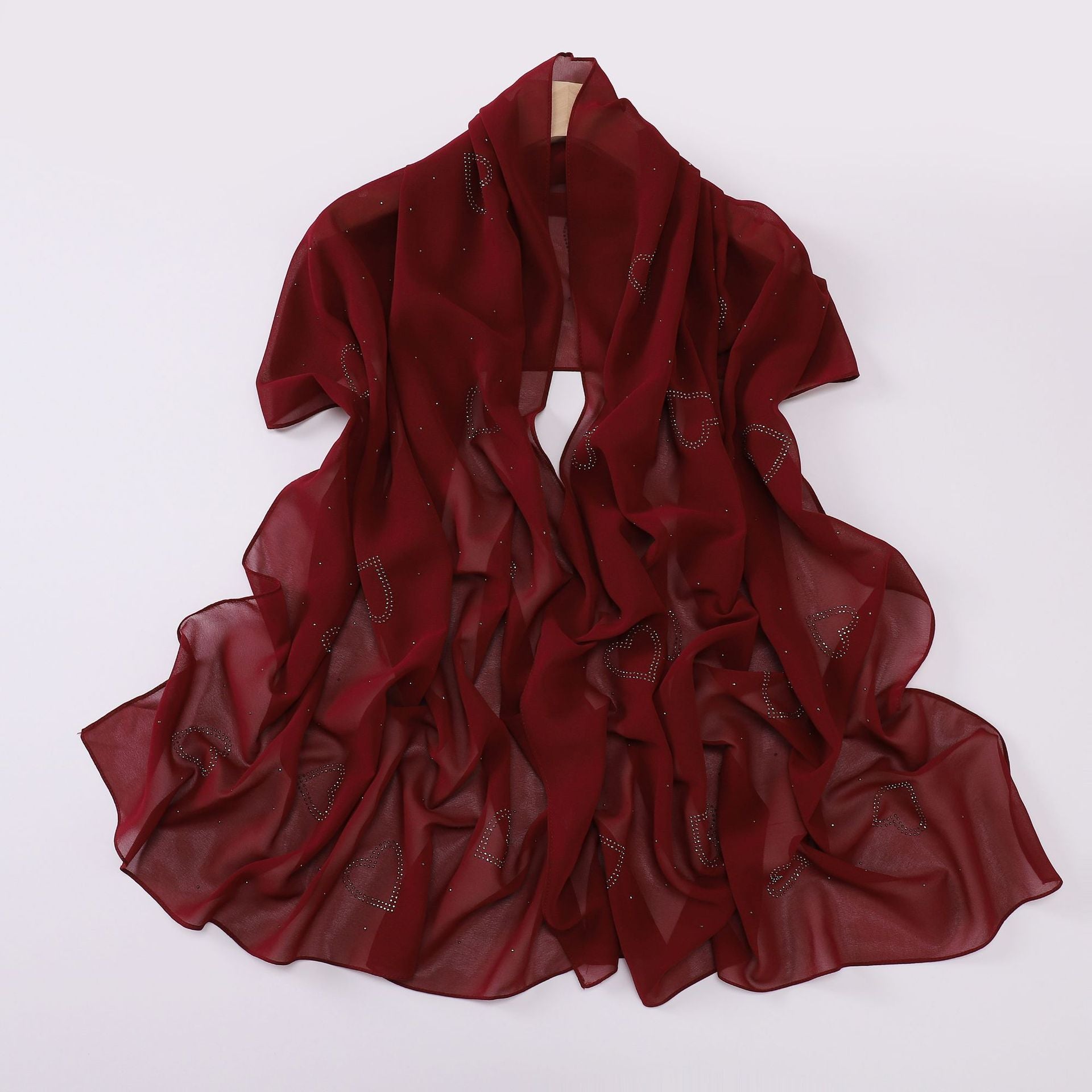 New chiffon high quality love star hot diamond Hijab South East Asia headscarf