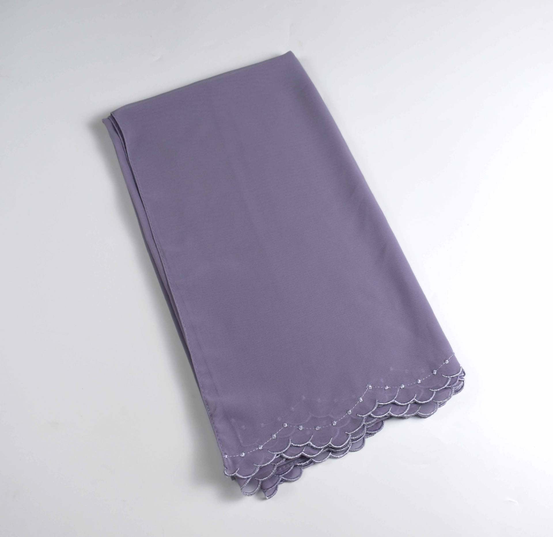 pearl chiffon embroidered scarf malaysian headscarf  Middle East Africa hijab