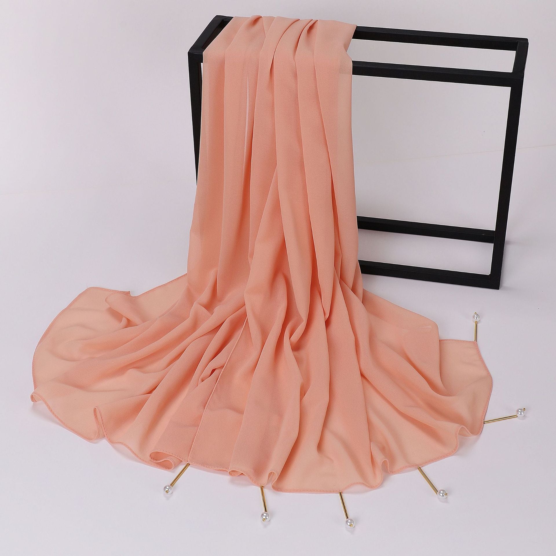New pearl chiffon scarf Middle East Africa South East Asia headscarf hijab