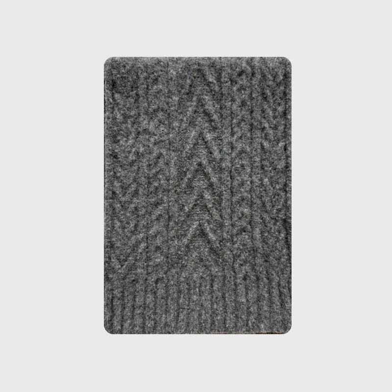 30% wool blended twist knitted scarf for women to increase the warmth of Korean in winter, retro twisted scarf