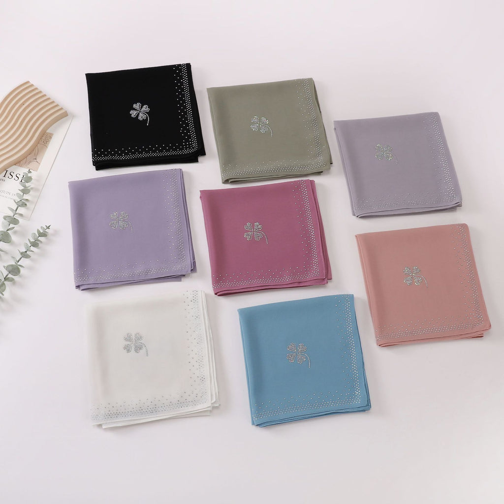 New hot diamond pearl chiffon square scarf  scarf 90 * 90 cm scarf hijab