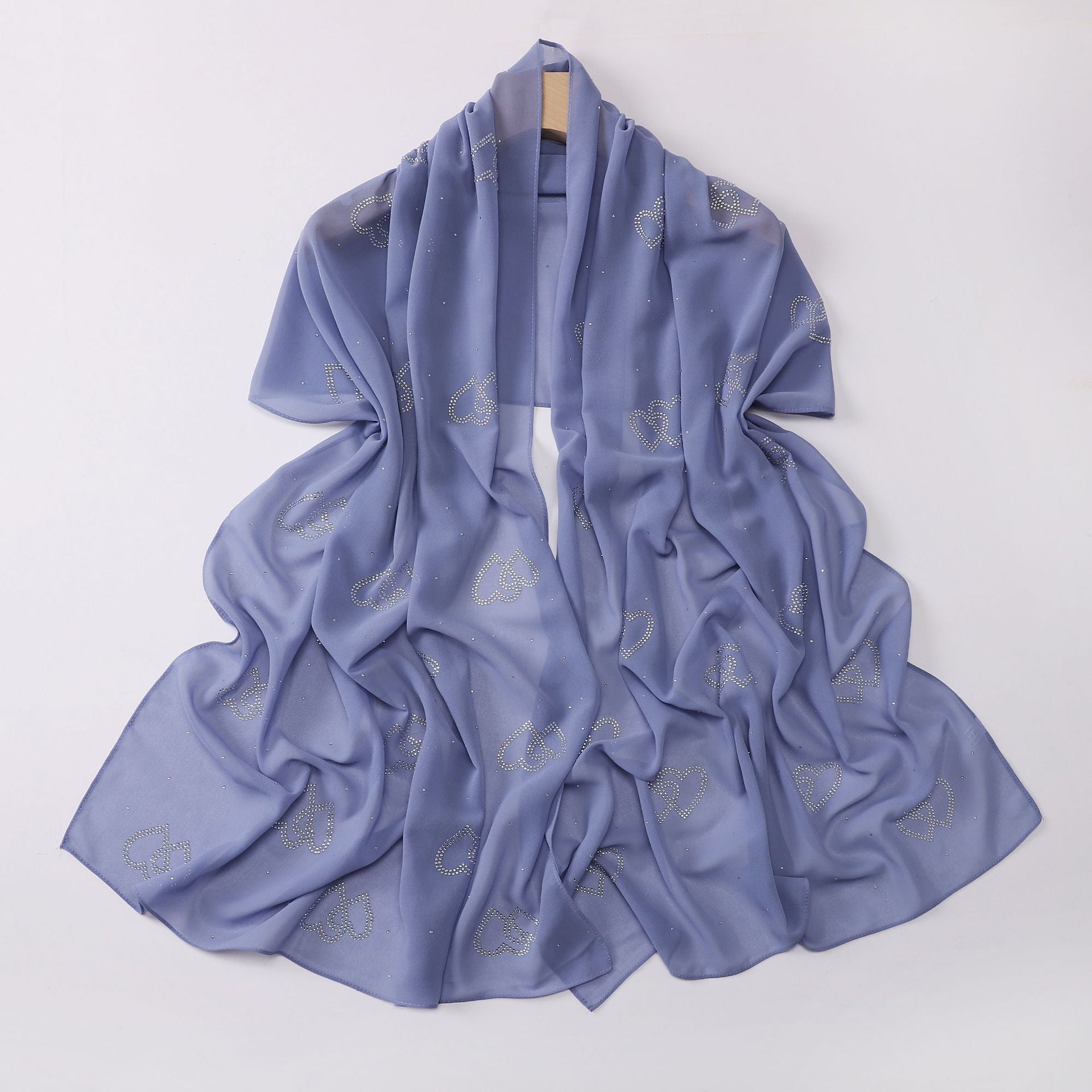 New Pearl Chiffon Double Love Hot Diamond Middle East Africa South East Asia Headscarf