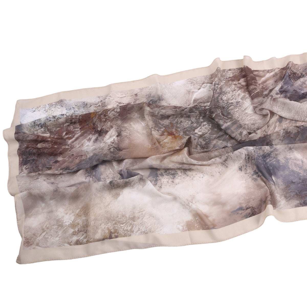 Malaysian Printed Chiffon Scarf Bohemian Fashion Simple Spring and Summer Sunscreen Scarf Shawl