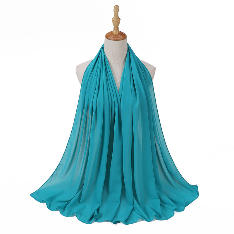 86 color pearl chiffon bubble headscarf, women's hijab scarf