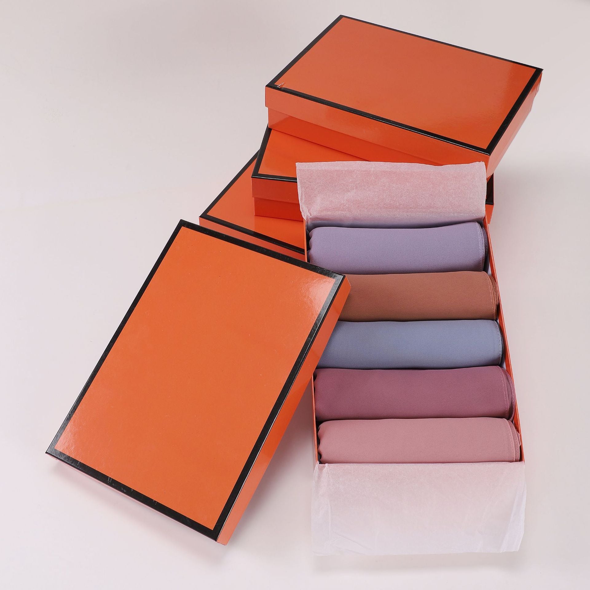 5-Pack gift scarf solid color pearl chiffon long scarf Middle East Africa headscarf Malaysia headscarf hijab