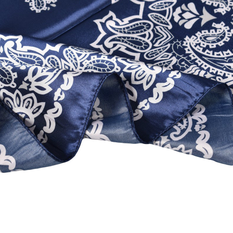 Spring new fashion 90cm-satin cashew flower generous silk scarf, annual scarf