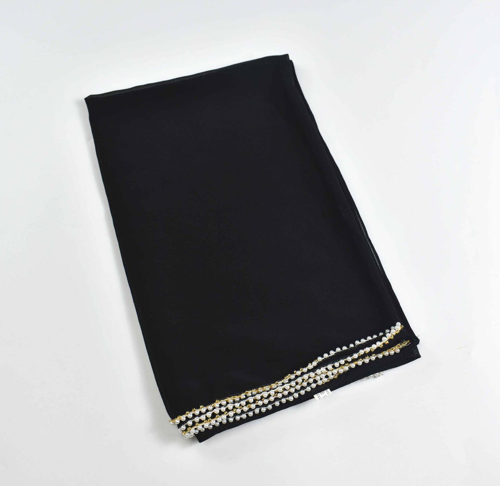 New pearl chiffon beaded scarf Malaysia headscarf Middle East Africa hijab