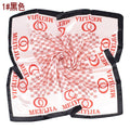 New fashionable ring letter pattern printing 90-color square towel, headscarf