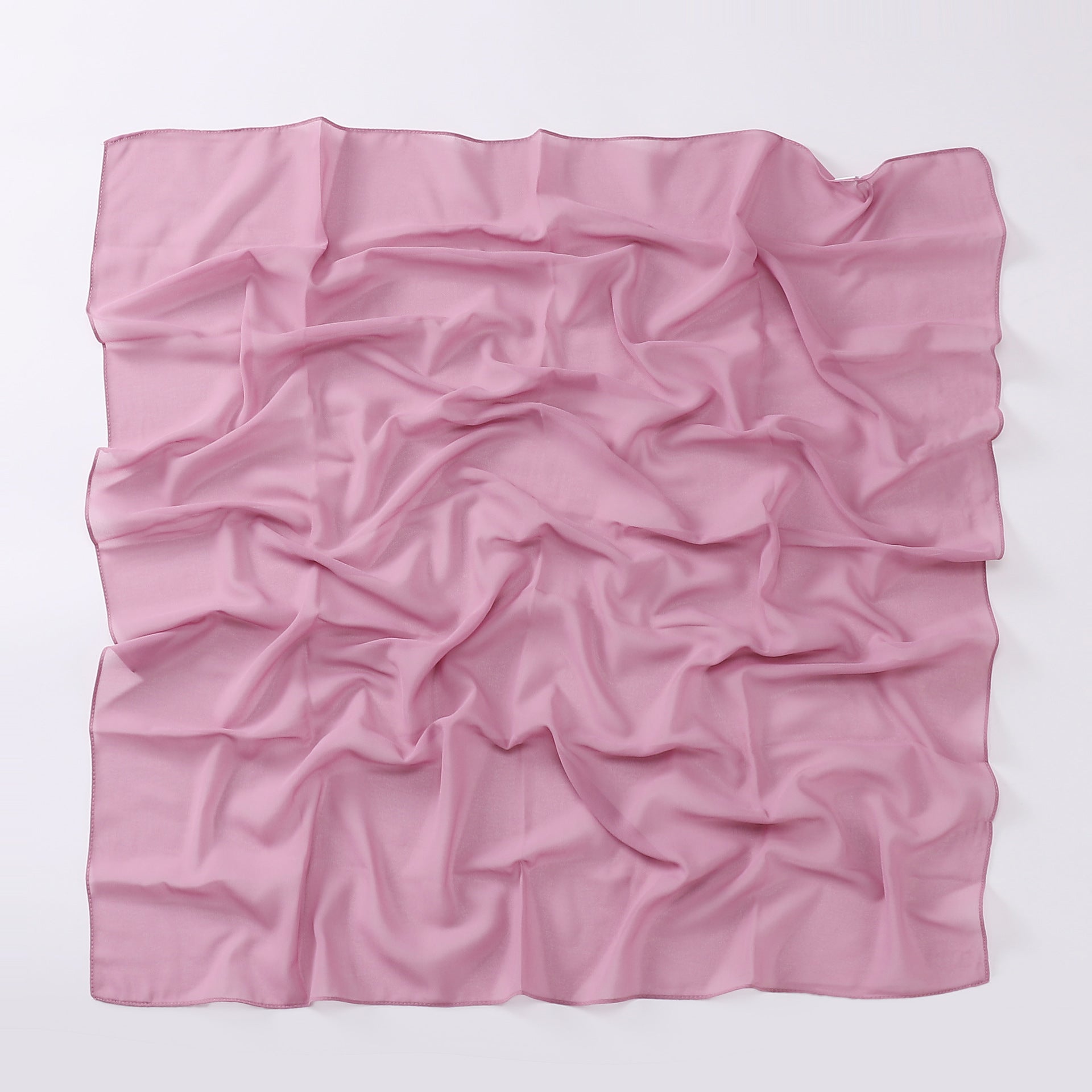 Monochrome pearl chiffon square scarf middle east headscarf gauze malay headscarf hijab