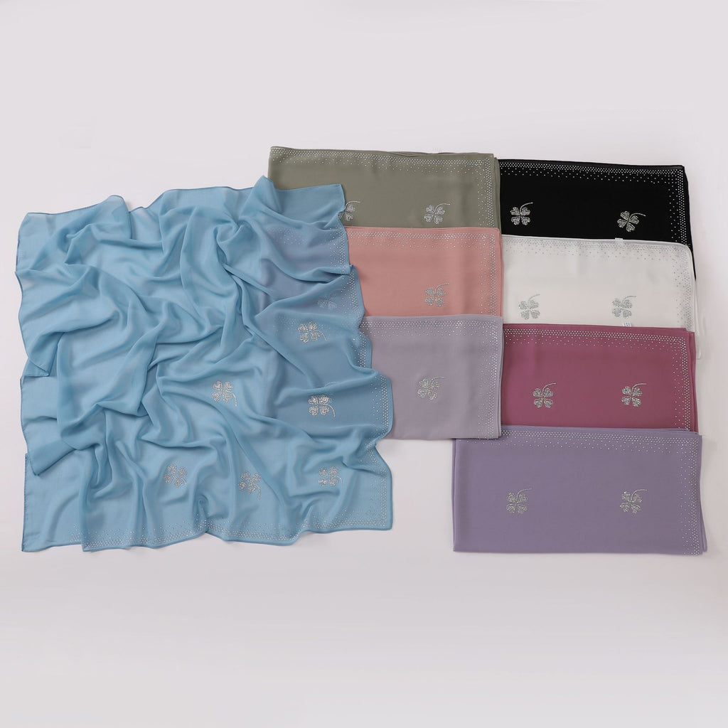New hot diamond pearl chiffon square scarf  scarf 90 * 90 cm scarf hijab