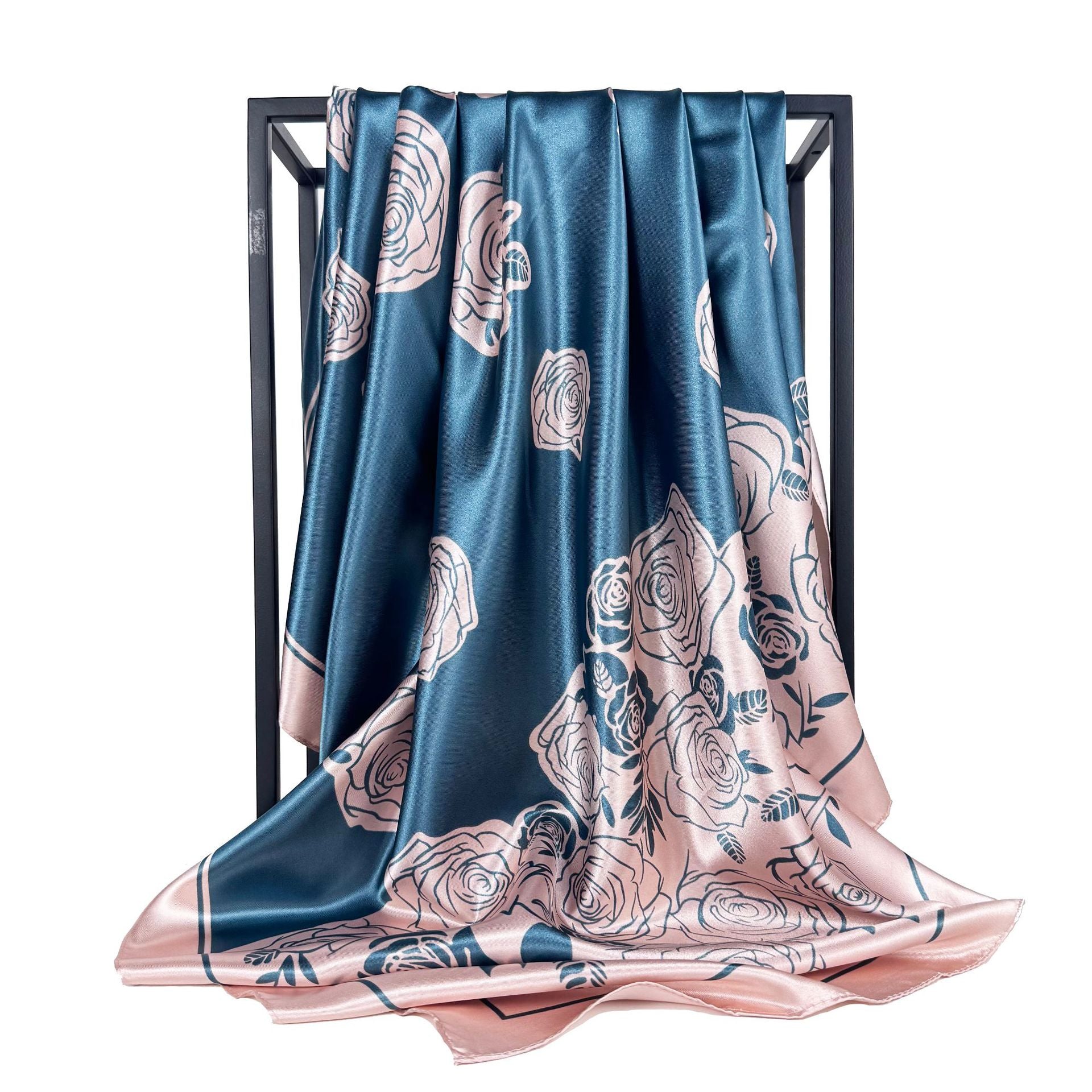 Fashion Versatile Ladies External Decorative Scarf Shawl, Indonesian Malay Ladies Bag Head Circle Square Scarf