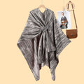 Harajuku lady literary travel photo shawl cape with new autumn and winter nostalgic retro warm cardigan