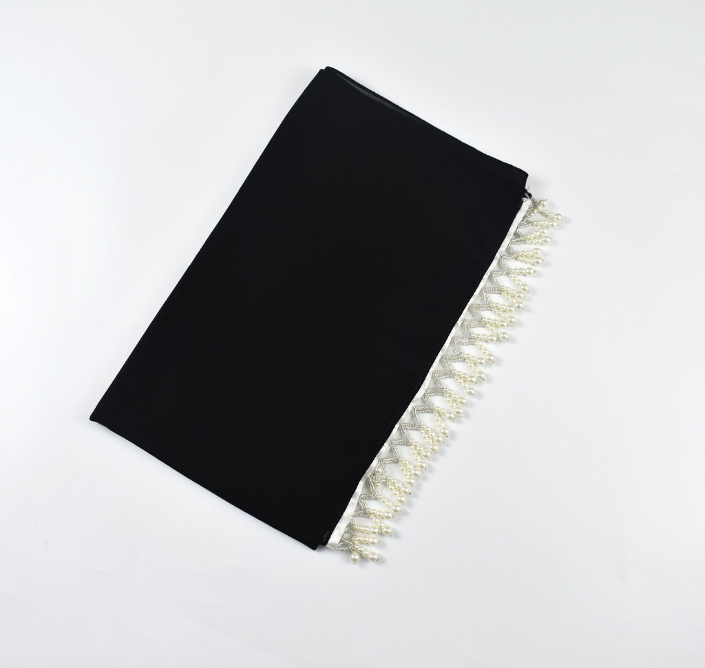 New high quality pearls, chiffon scarf Middle Eastern headscarf Muslim hijab