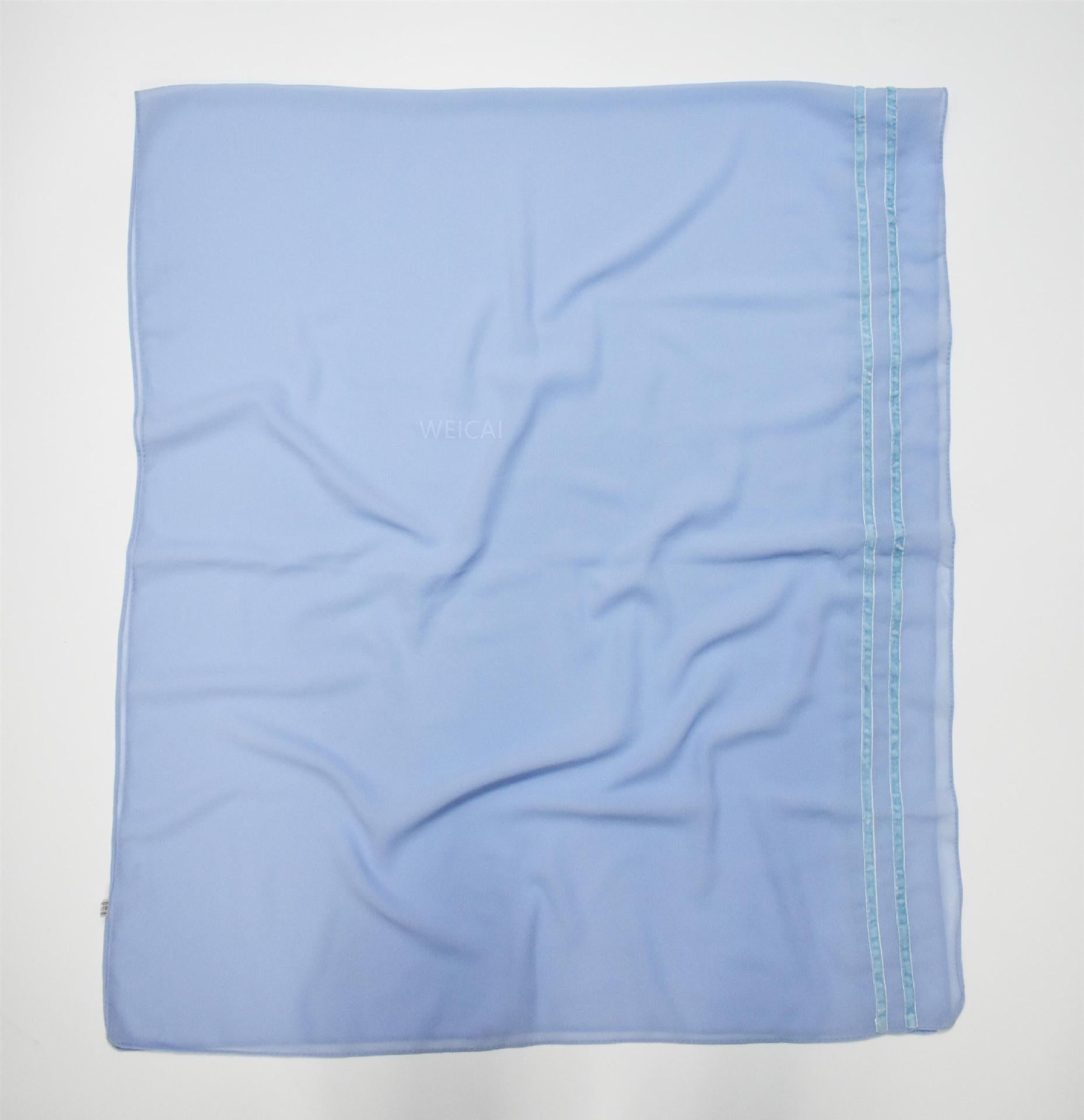 New solid color chiffon  bilateral long scarf thin Middle East headscarf Malaysia Indonesia hijab