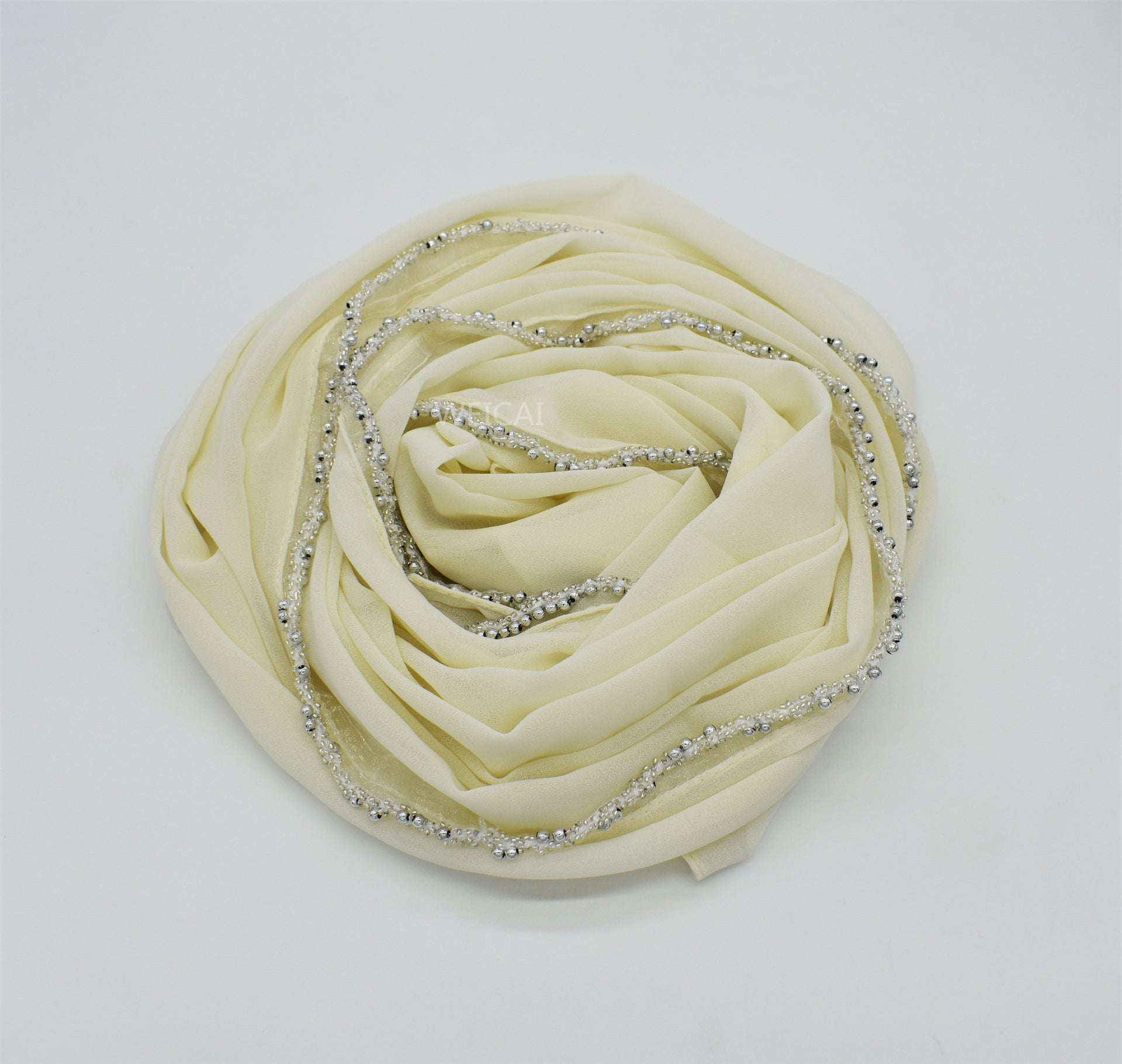 Bubble chiffon jewelry chain solid color chiffon scarf Malaysian headscarf hijab