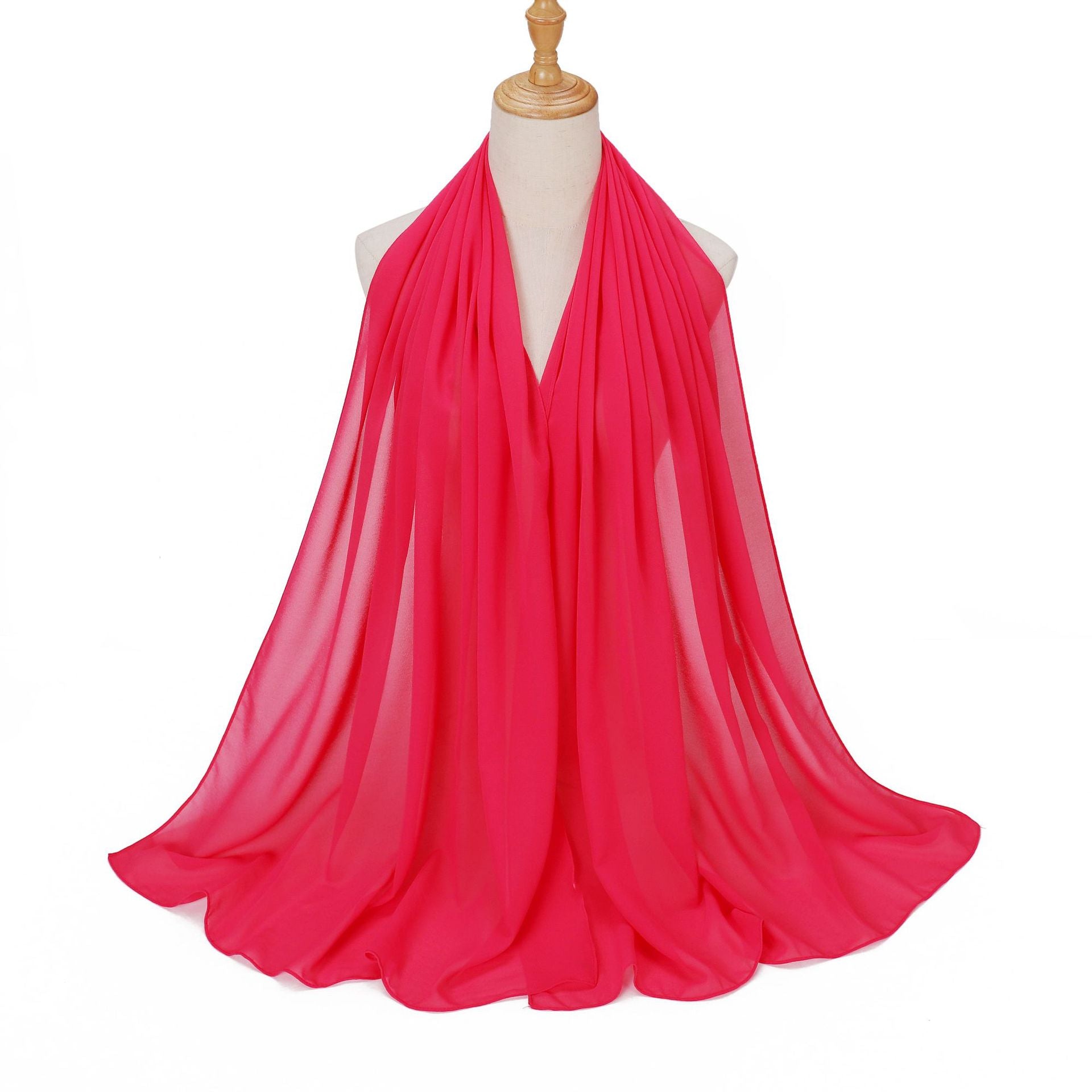 Monochrome pearl chiffon, long scarf hijab malay hijab headscarf Middle East Africa headscarf