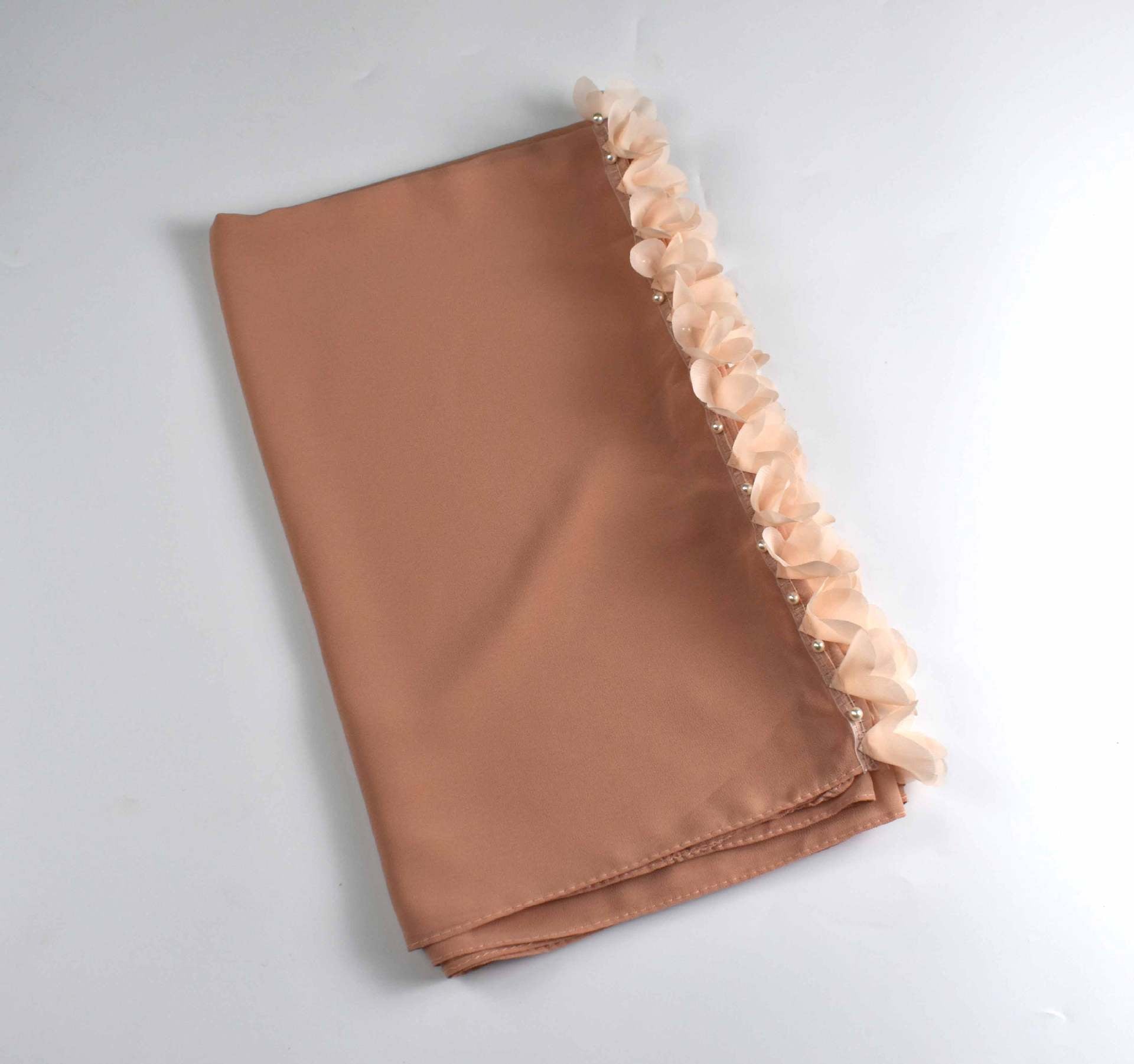 New pearl chiffon flower lace bead scarf  scarf Middle East headscarf, Malay hijab