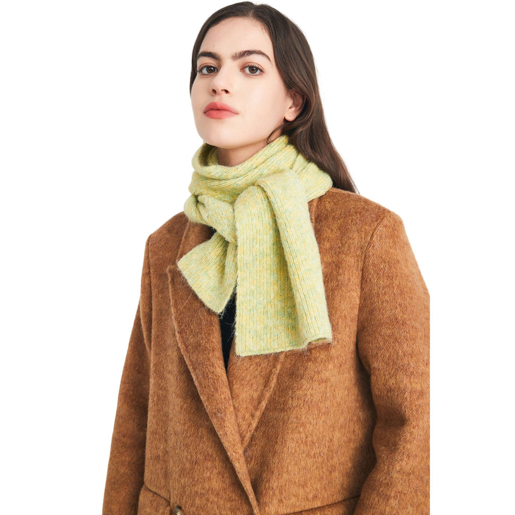 2025 autumn and winter new high-end quality Korean men and women's flower-clipped wool knitted scarf