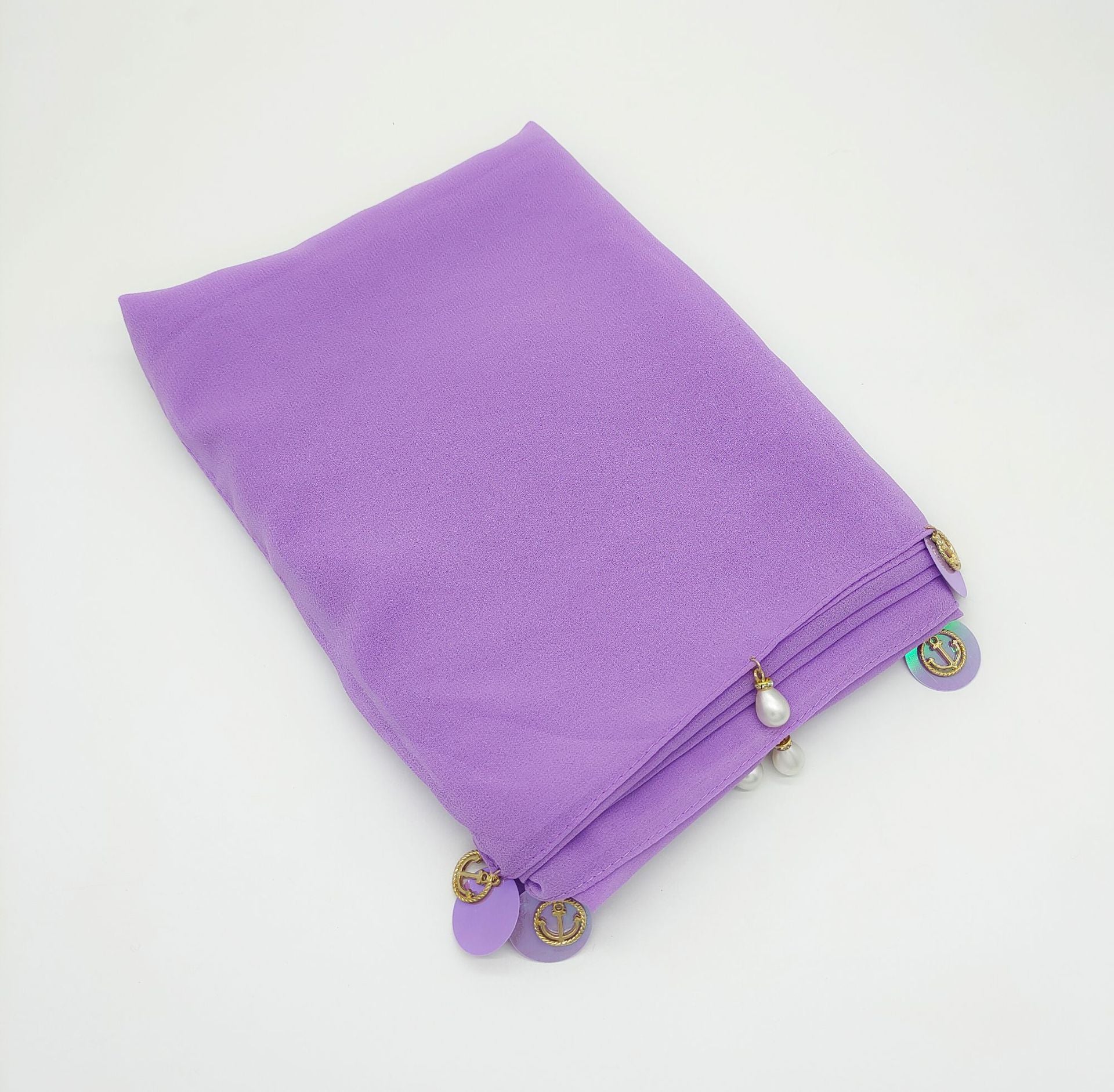 New pearl chiffon scarf women's hijab Malaysia  Bubble chiffon headscarf