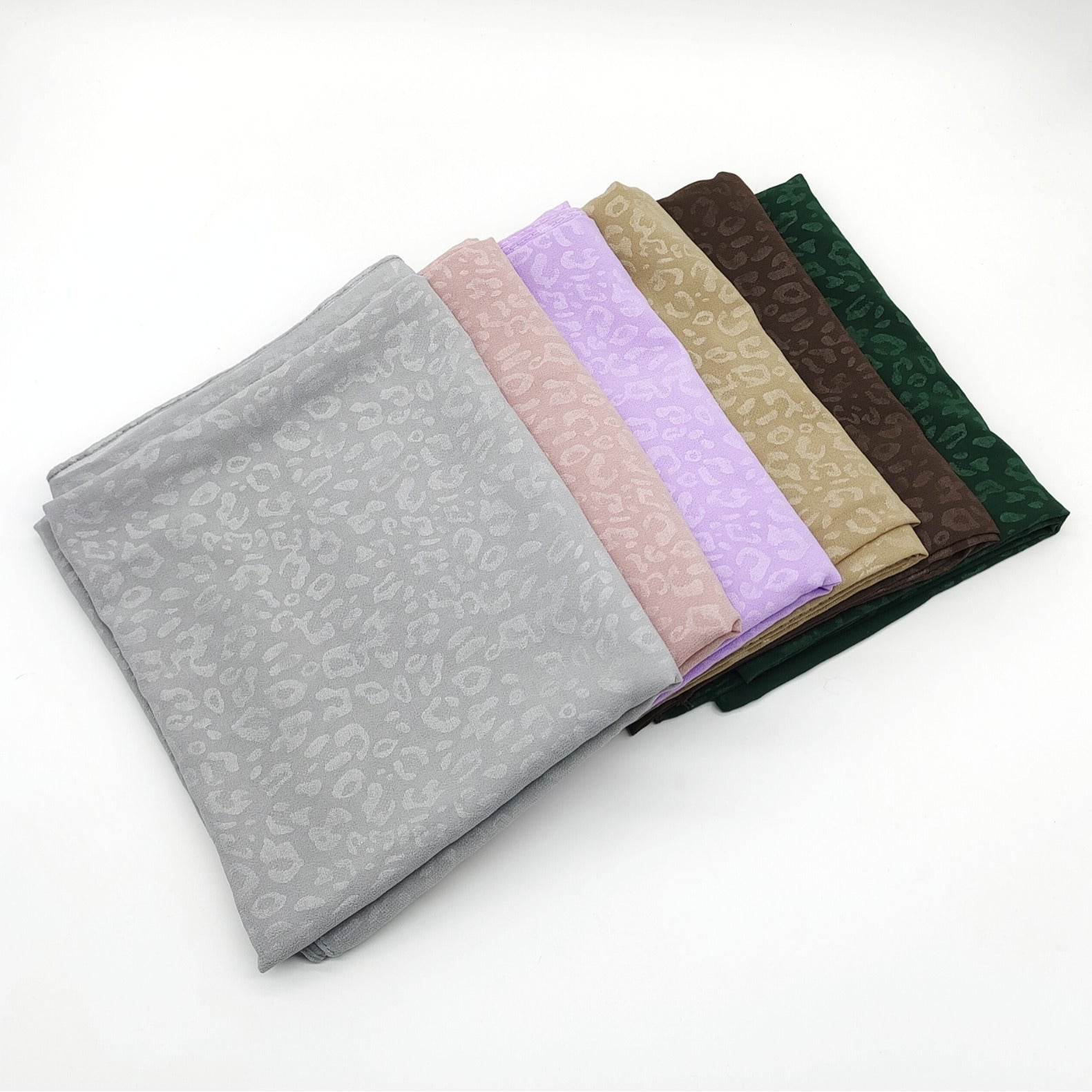 New leopard print embossed pearl chiffon scarf,  scarf, Middle East headscarf, Malayan hijab