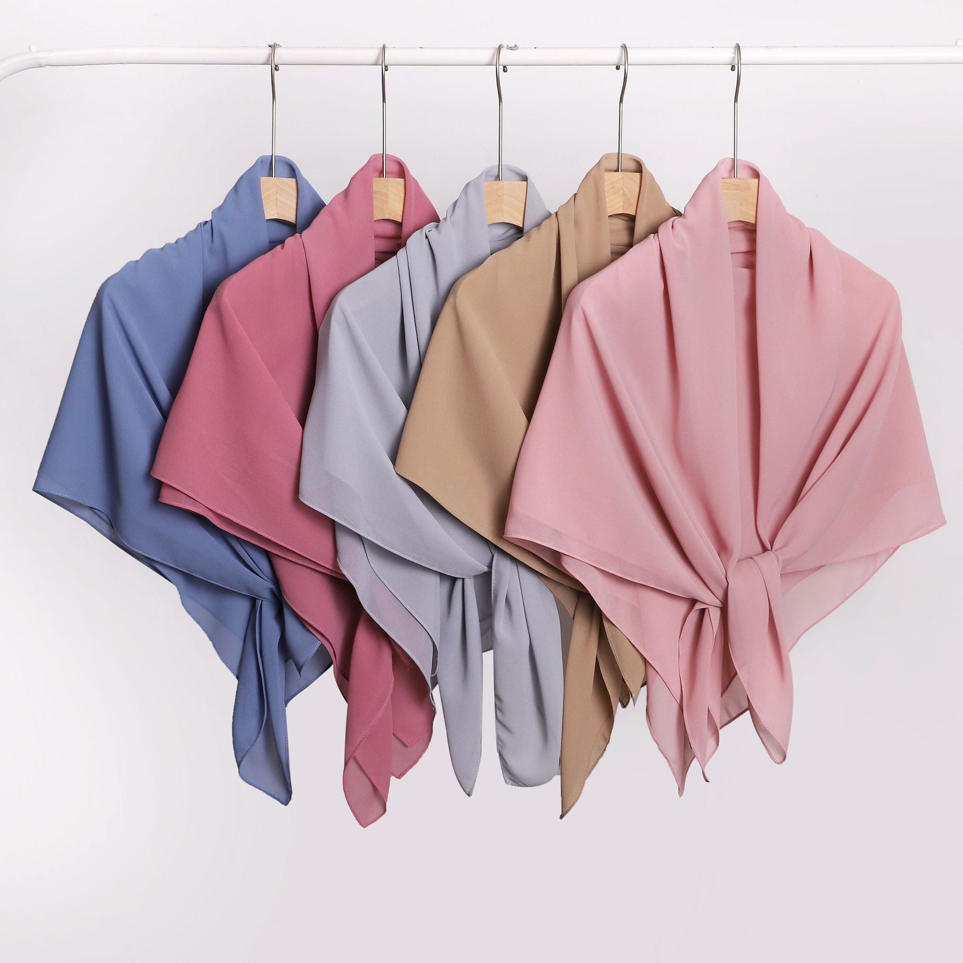 75D pearl chiffon square scarf Middle East headscarf gauze Malaysia Saudi Arabia Dubai cover 110 * 110cm