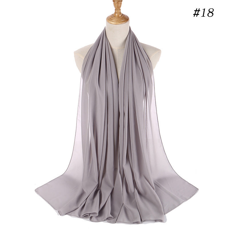 86 color pearl chiffon bubble headscarf, women's hijab scarf