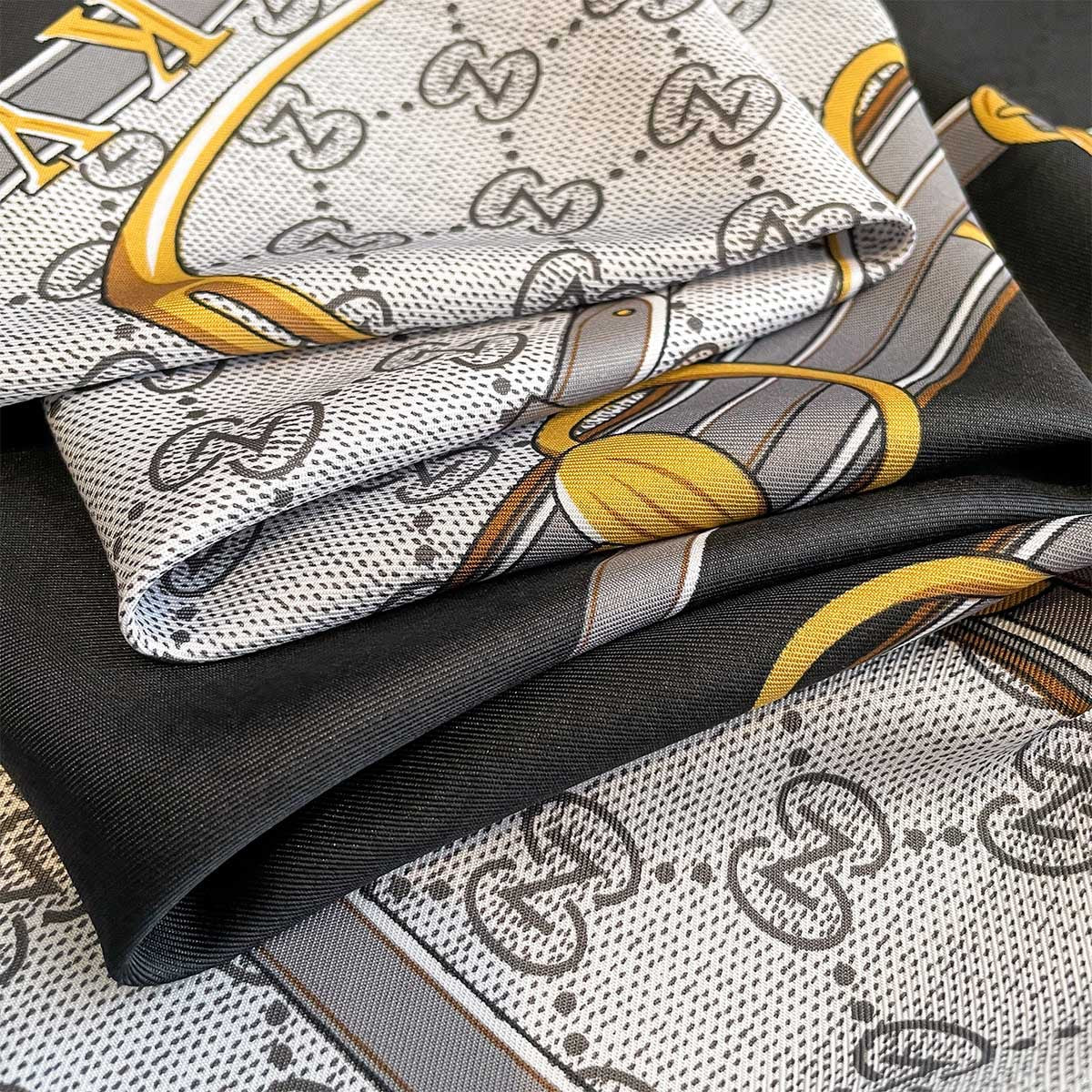 Spring and Autumn new letter 90 printed large square scarf women's travel sunscreen shawl temperament versatile thin scarf