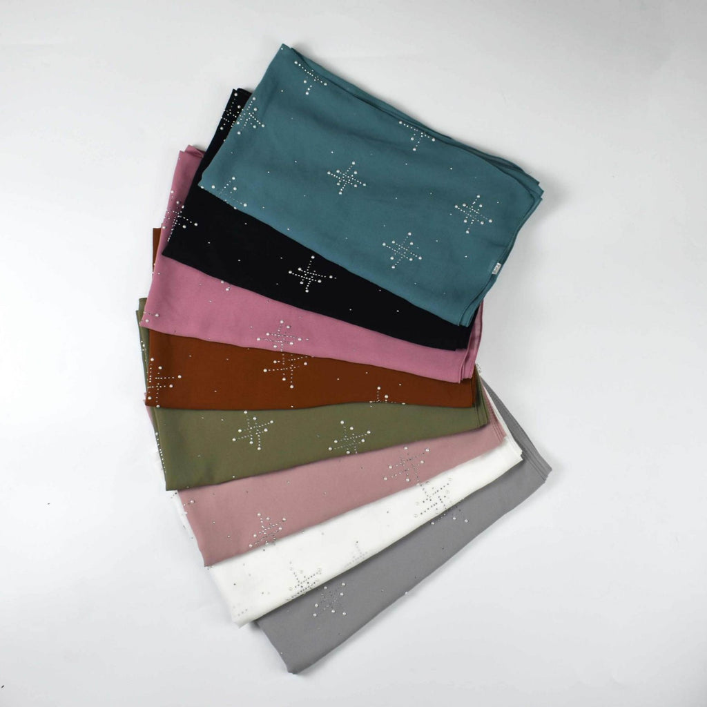 New pearl chiffon scarf, ceramic hot diamond  scarf, Malaysian hijab Middle East headscarf
