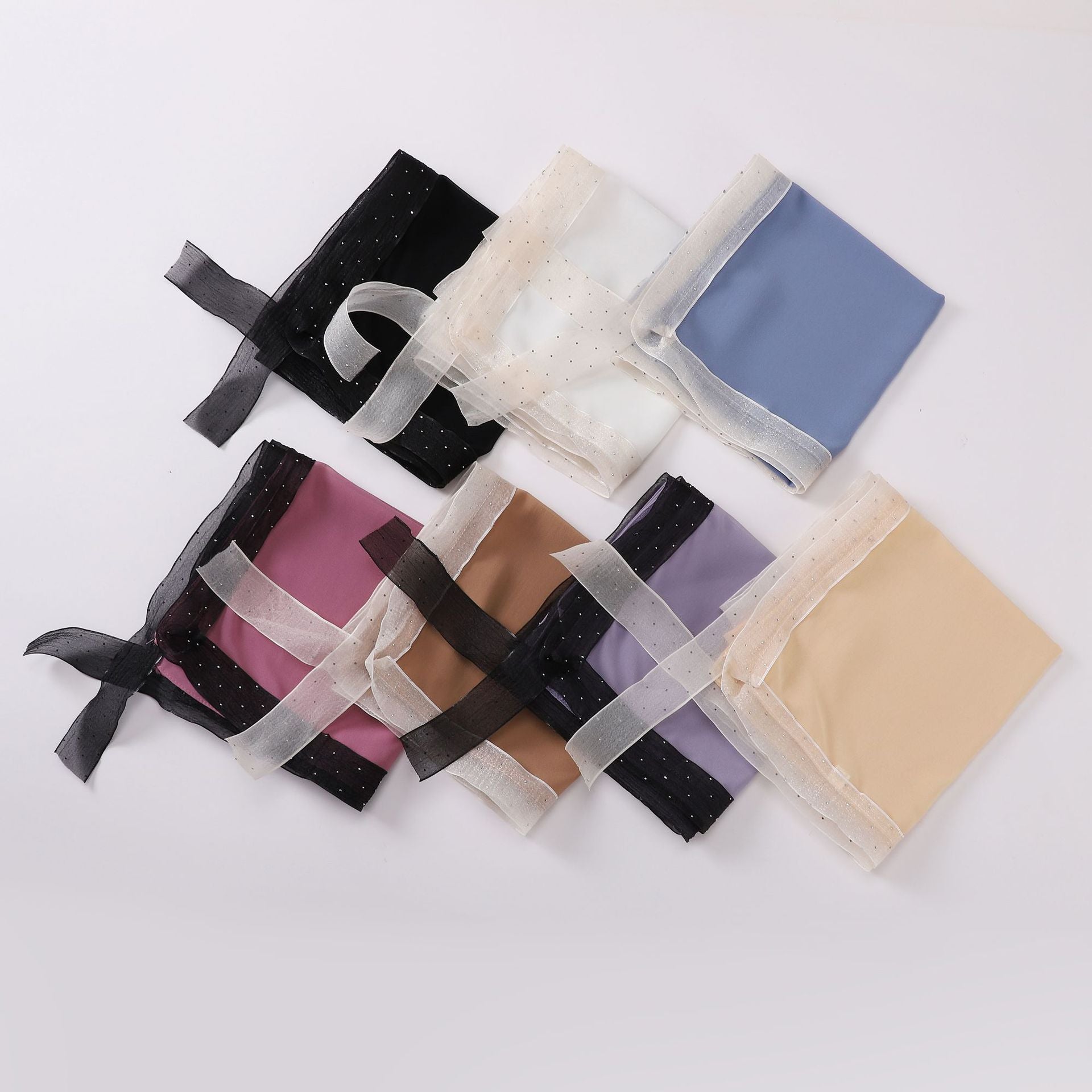 new pearl chiffon lace square scarf lace scarf 90 * 90cm