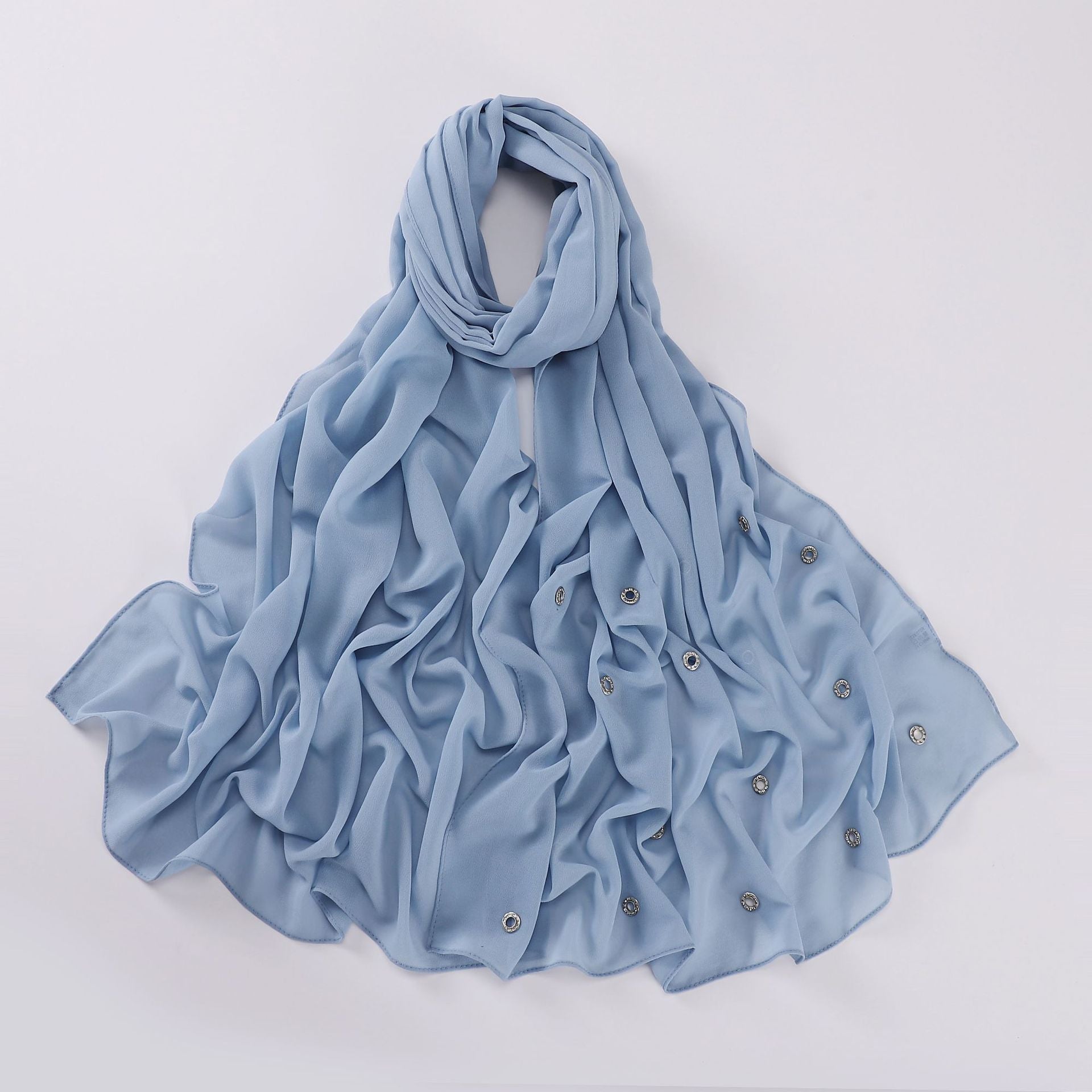 New pearl chiffon single head diamond scarf Middle East and Africa headscarf hijab