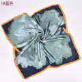 Autumn and winter new fashion peony pattern 90cm-color large square scarf women