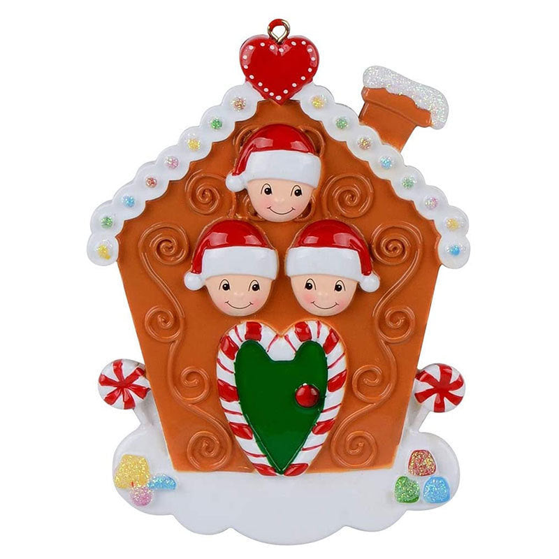 2025 Creative House Little Friend Smoke Tube Christmas DIY Resin Christmas Pendant Ornament Pendant