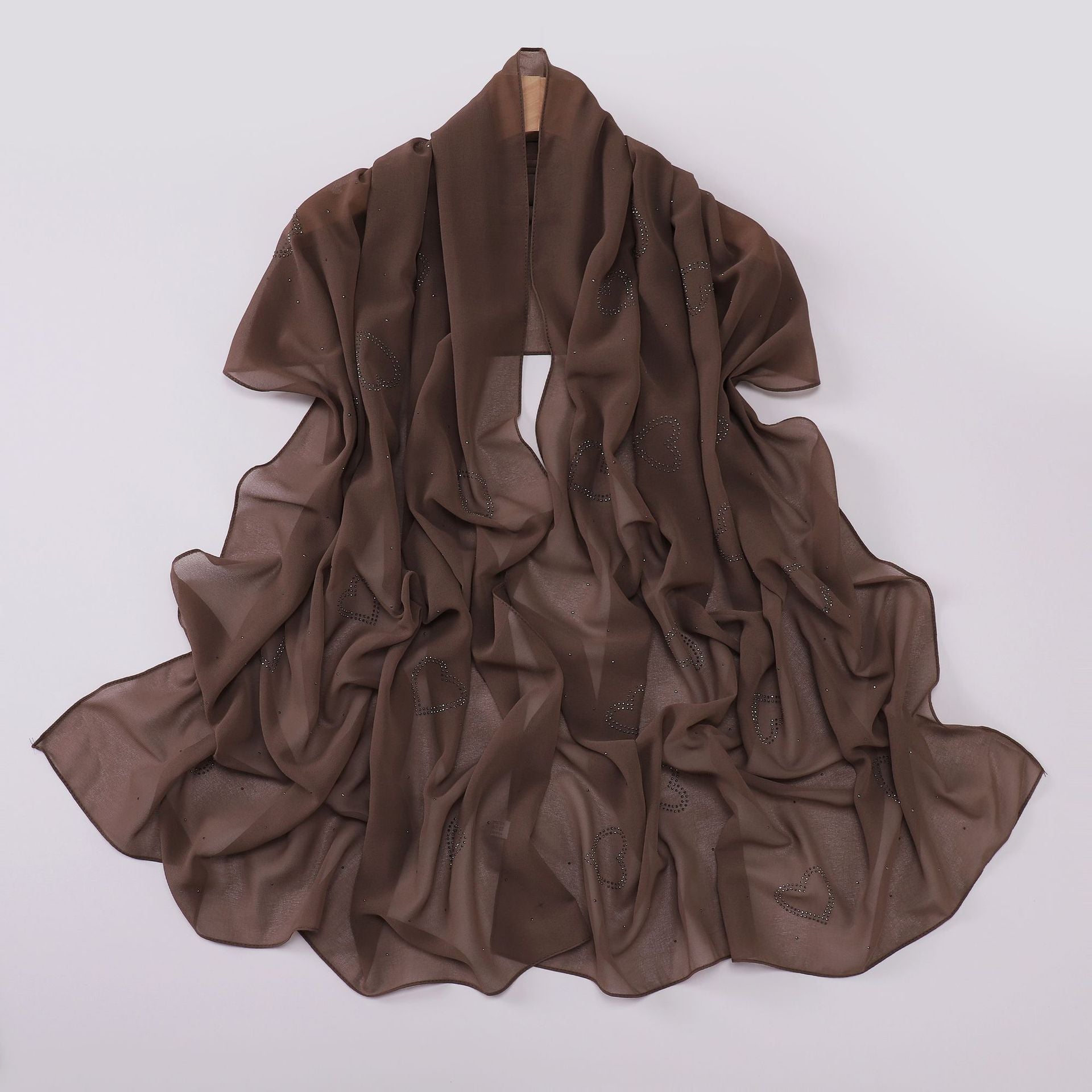 New chiffon high quality love star hot diamond Hijab South East Asia headscarf