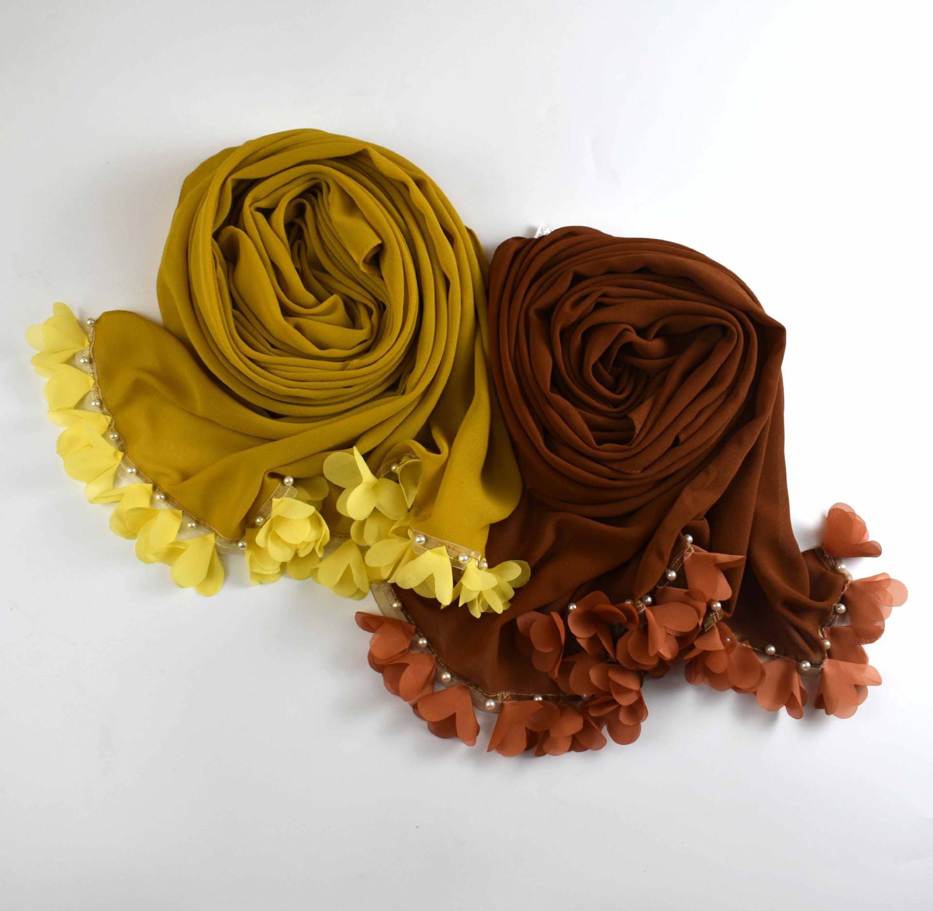 New pearl chiffon flower lace bead scarf  scarf Middle East headscarf, Malay hijab