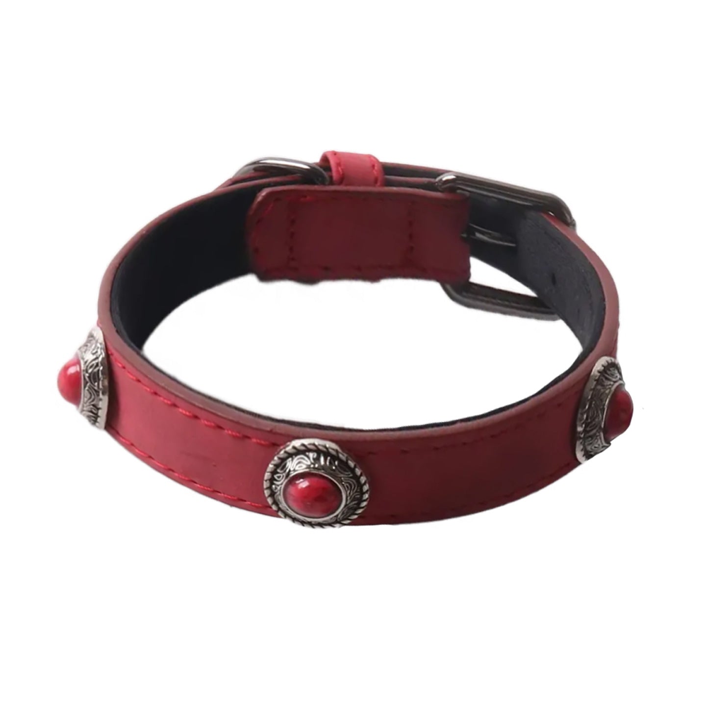 New Hot Sale, Matte PU Leather Opal Dog Collar