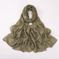 New pearl chiffon letter embossed scarf  scarf Middle East and North Africa headscarf Beach scarf Shawl