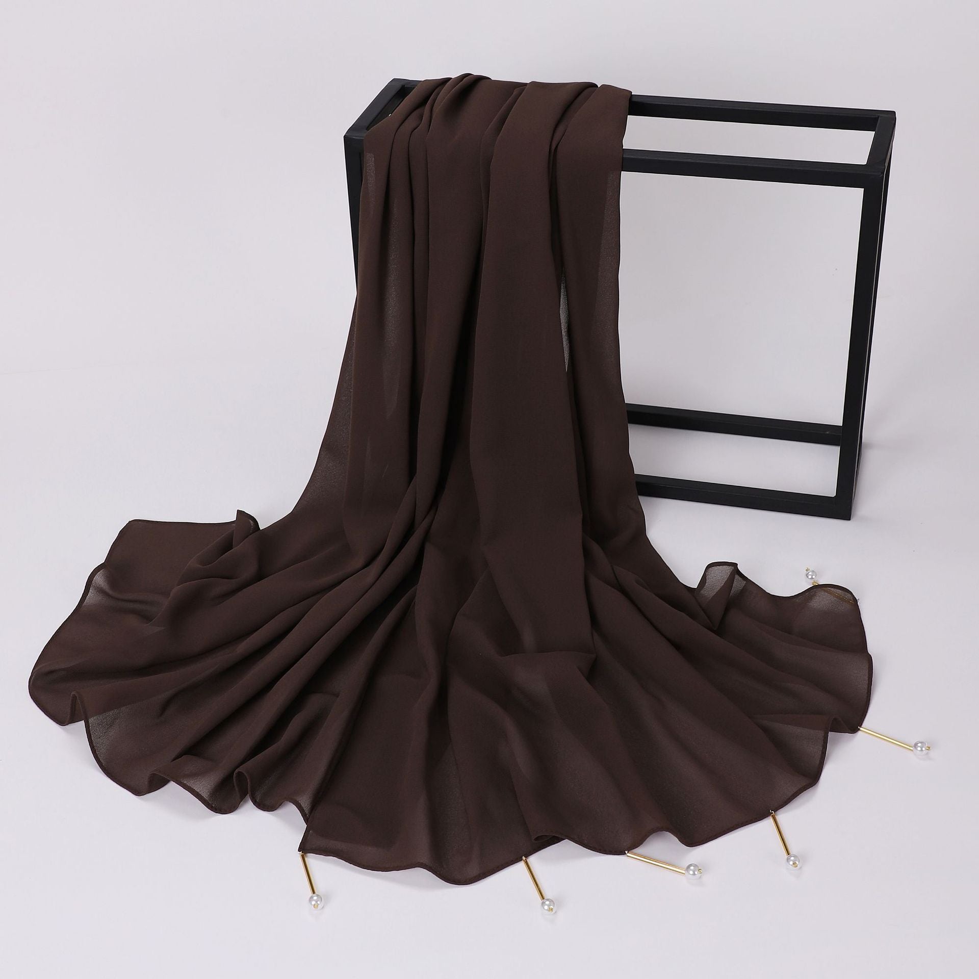 New pearl chiffon scarf Middle East Africa South East Asia headscarf hijab