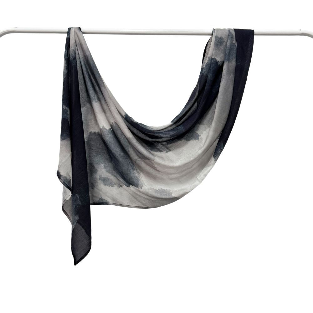 Modal cotton Jersey headscarf marble pattern digital print scarf ethnic Muslim shawl headscarf