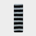 Original niche brushed wool blended striped knitted scarf women's autumn and winter soft matching contrasting wool scarf