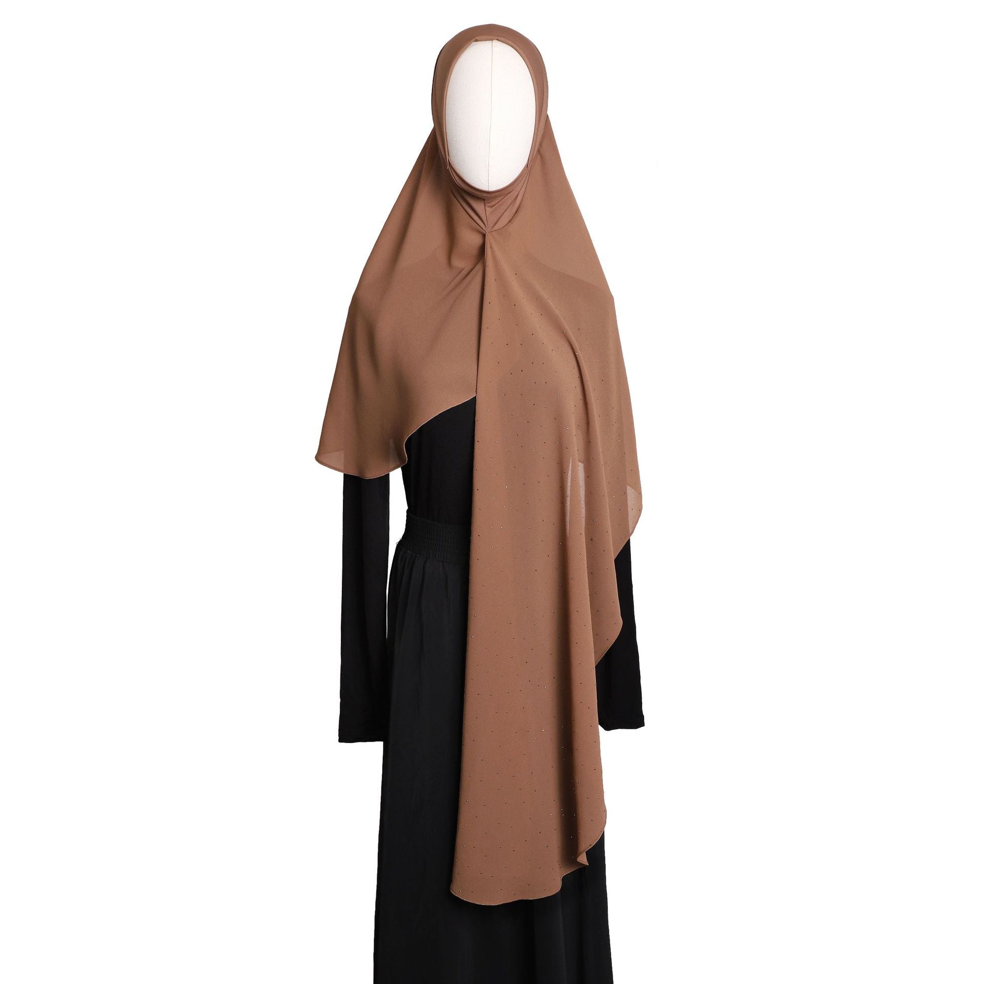 New Gypsy star hot diamond crystal hemp chiffon splicing rounded corner wrapping towel novice lazy headscarf yarn