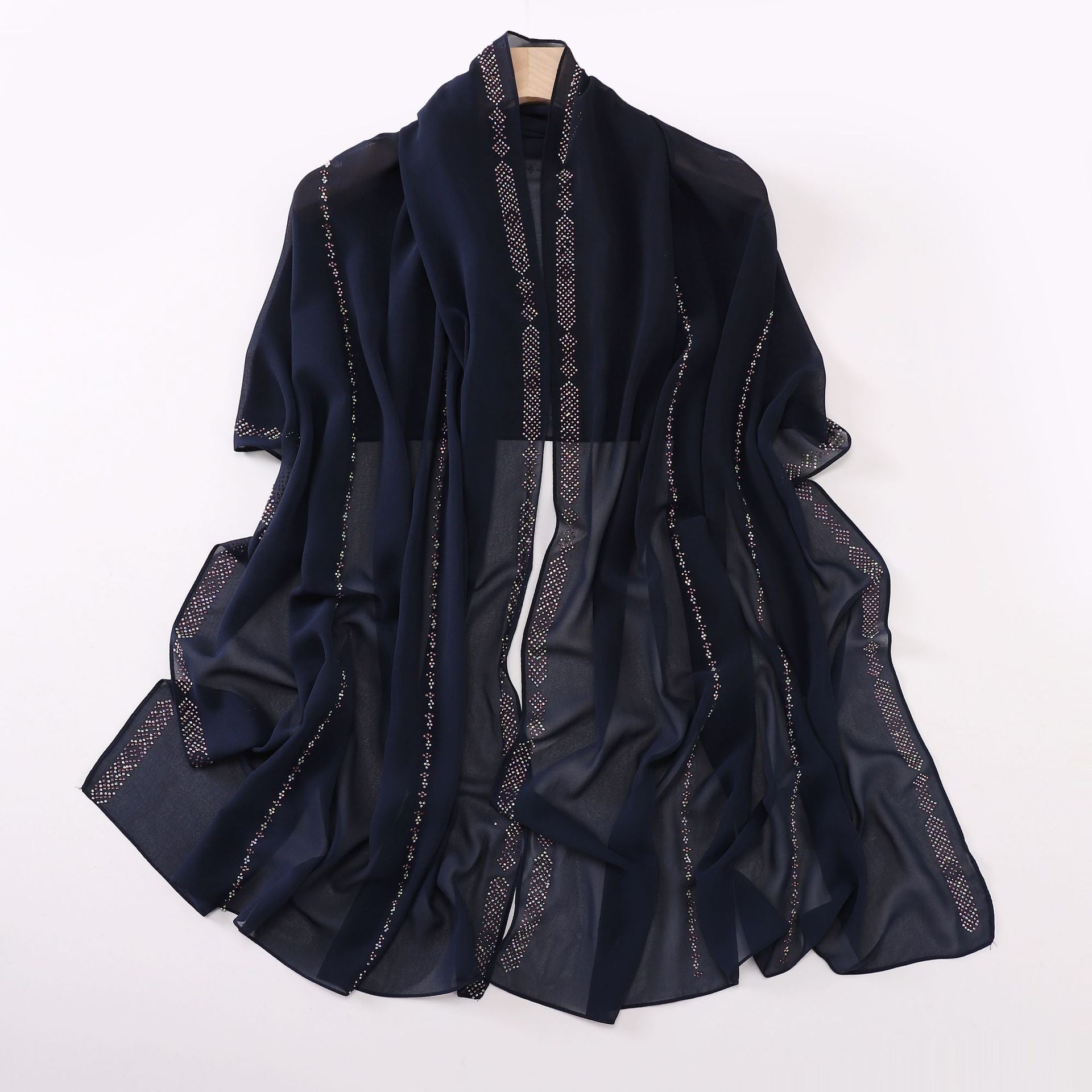 New pearl chiffon long towel, line hot diamond yarn, Middle East and Africa headscarf hijab