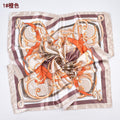 Classic chain printing imitation silk 90 satin women's versatile decorative large square scarf scarf headscarf