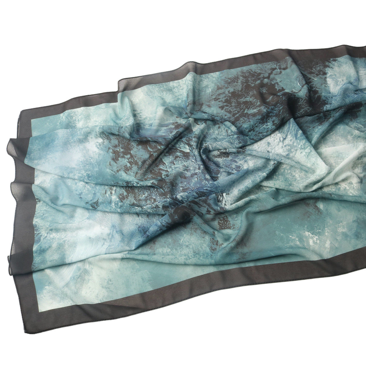 Malaysian Printed Chiffon Scarf Bohemian Fashion Simple Spring and Summer Sunscreen Scarf Shawl