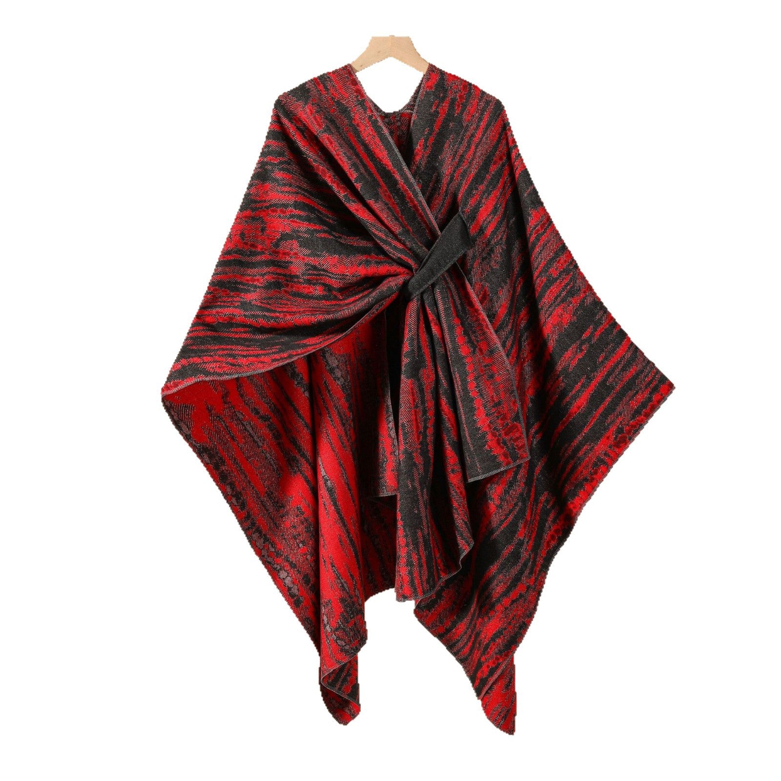 Harajuku lady literary travel photo shawl cape with new autumn and winter nostalgic retro warm cardigan