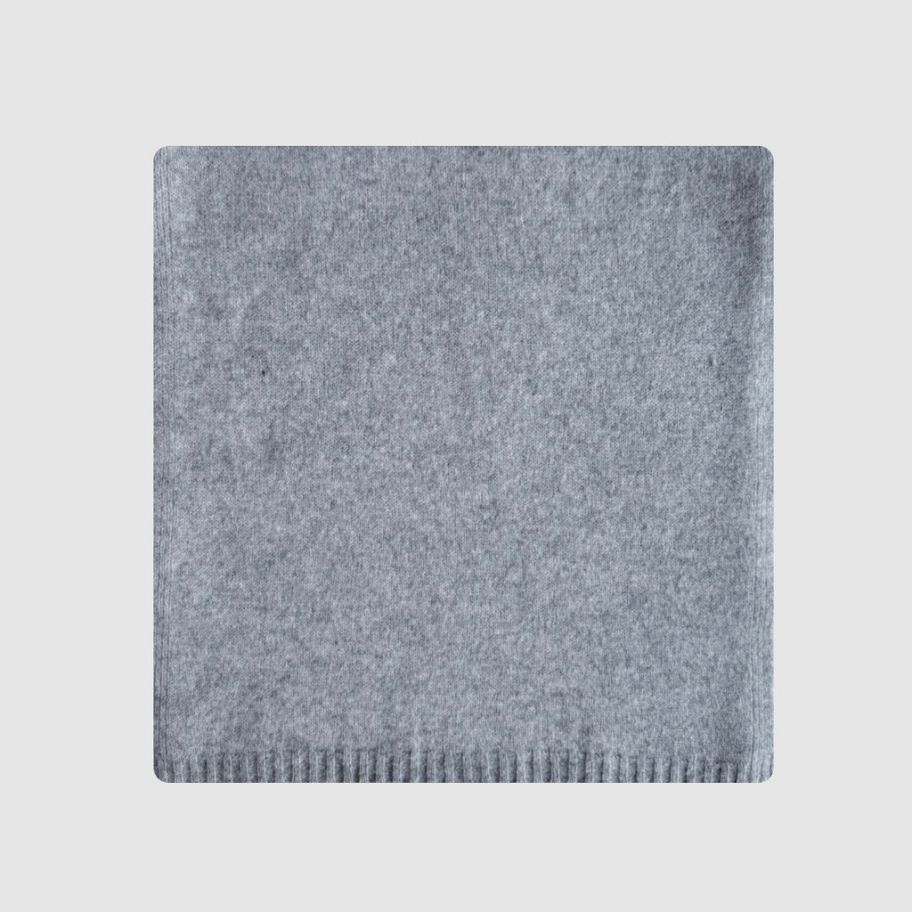 Selected 100% wool solid color old money wind pure wool scarf women's winter Korean bai with knitted shawl