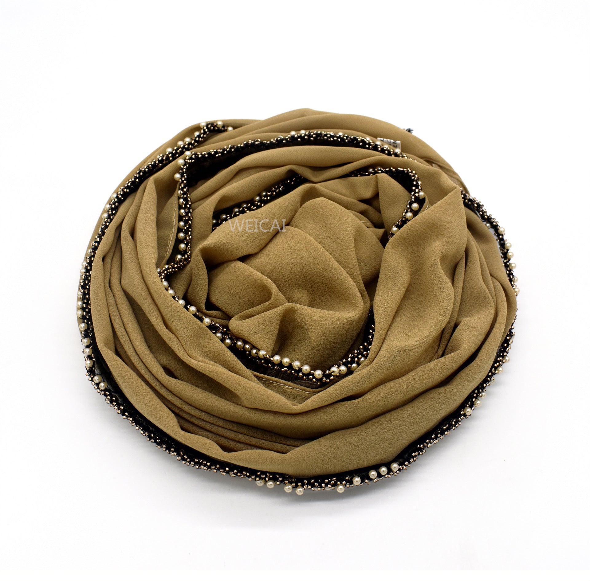Bubble chiffon jewelry chain solid color chiffon scarf Malaysian headscarf hijab