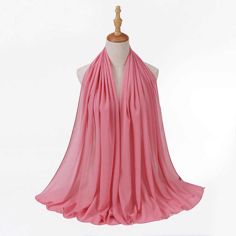 86 color pearl chiffon bubble headscarf, women's hijab scarf