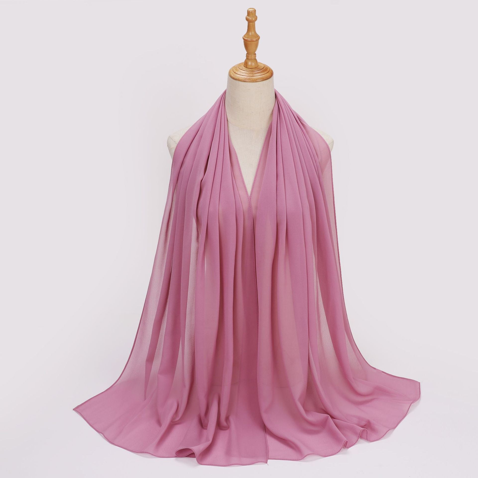 Monochrome pearl chiffon, long scarf hijab malay hijab headscarf Middle East Africa headscarf