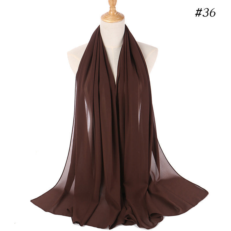 86 color pearl chiffon bubble headscarf, women's hijab scarf