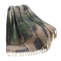 Blanket new European and American autumn and winter imitation mohair thickened geometric large shawl jacquard blanket